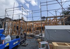 新築平屋の棟上
