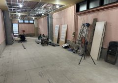 「下通り店舗　着工」