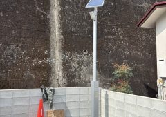 ソーラー式 LED街灯工事